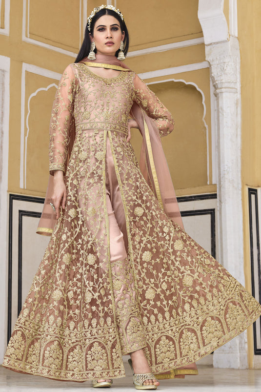Buy Light Yellow Viscose Blend Salwar Suit With Woven Zari Designs Online  at Soch India